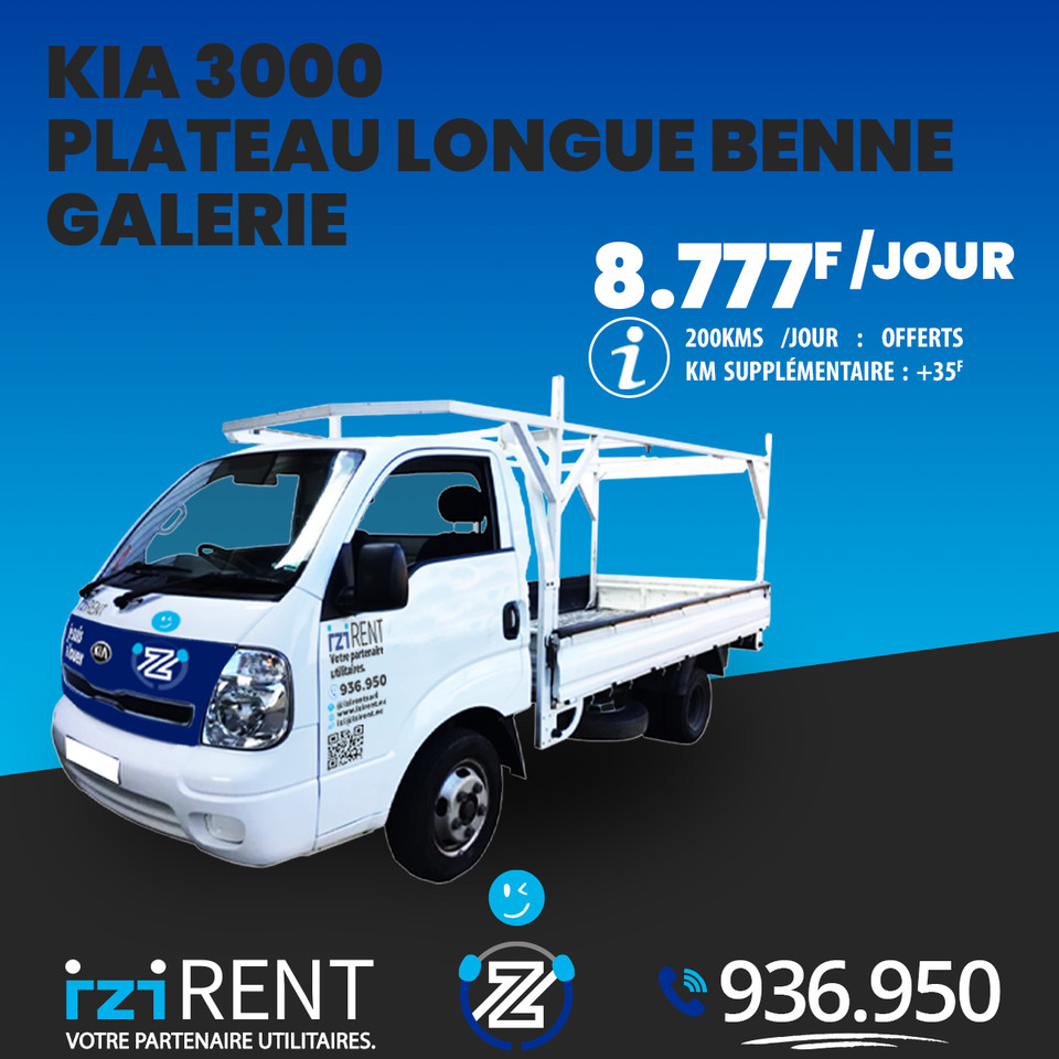 KIA 3000 Plateau Longue Benne Galerie