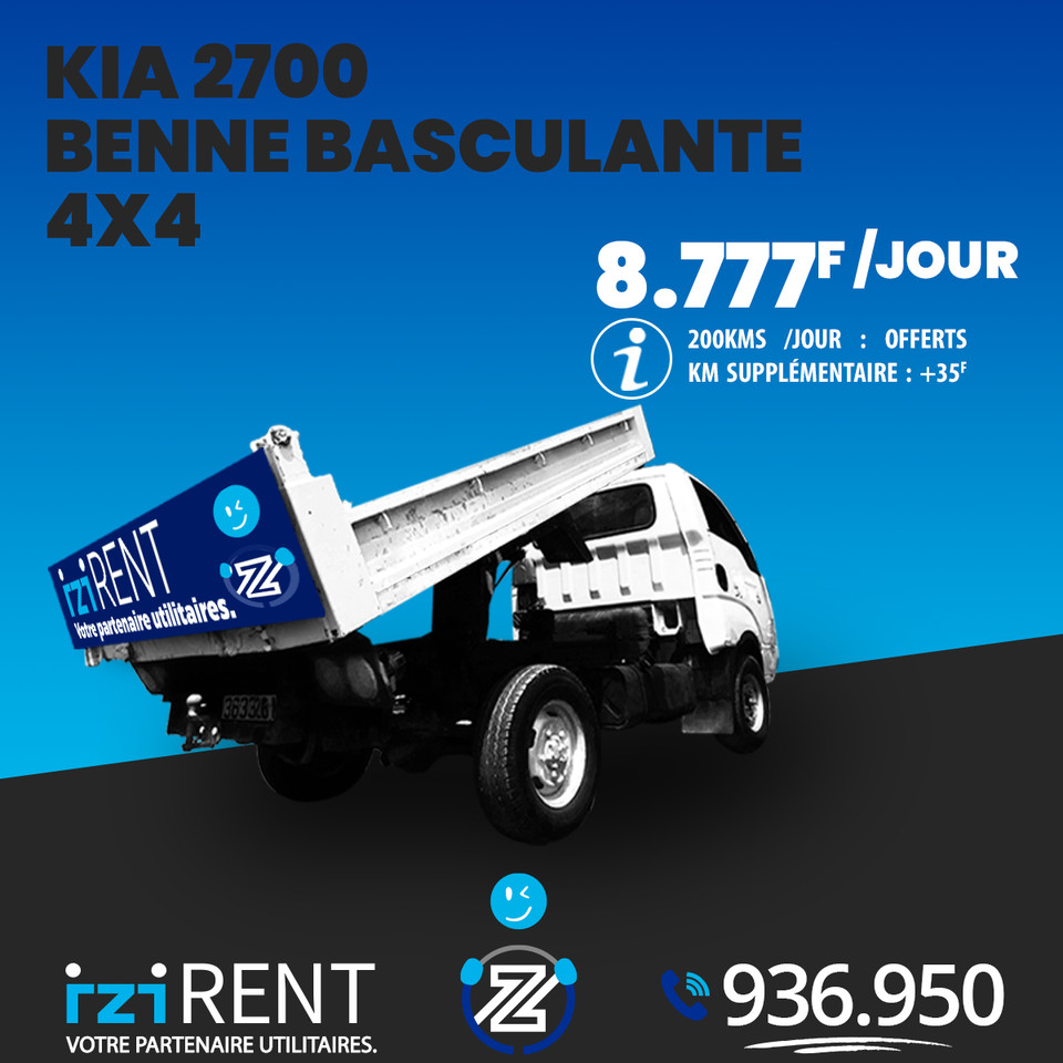 KIA 2700 Benne Basculante 4x4